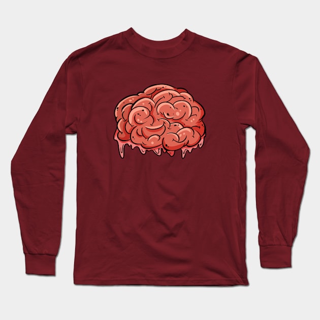 Brain Long Sleeve T-Shirt by oixxoart